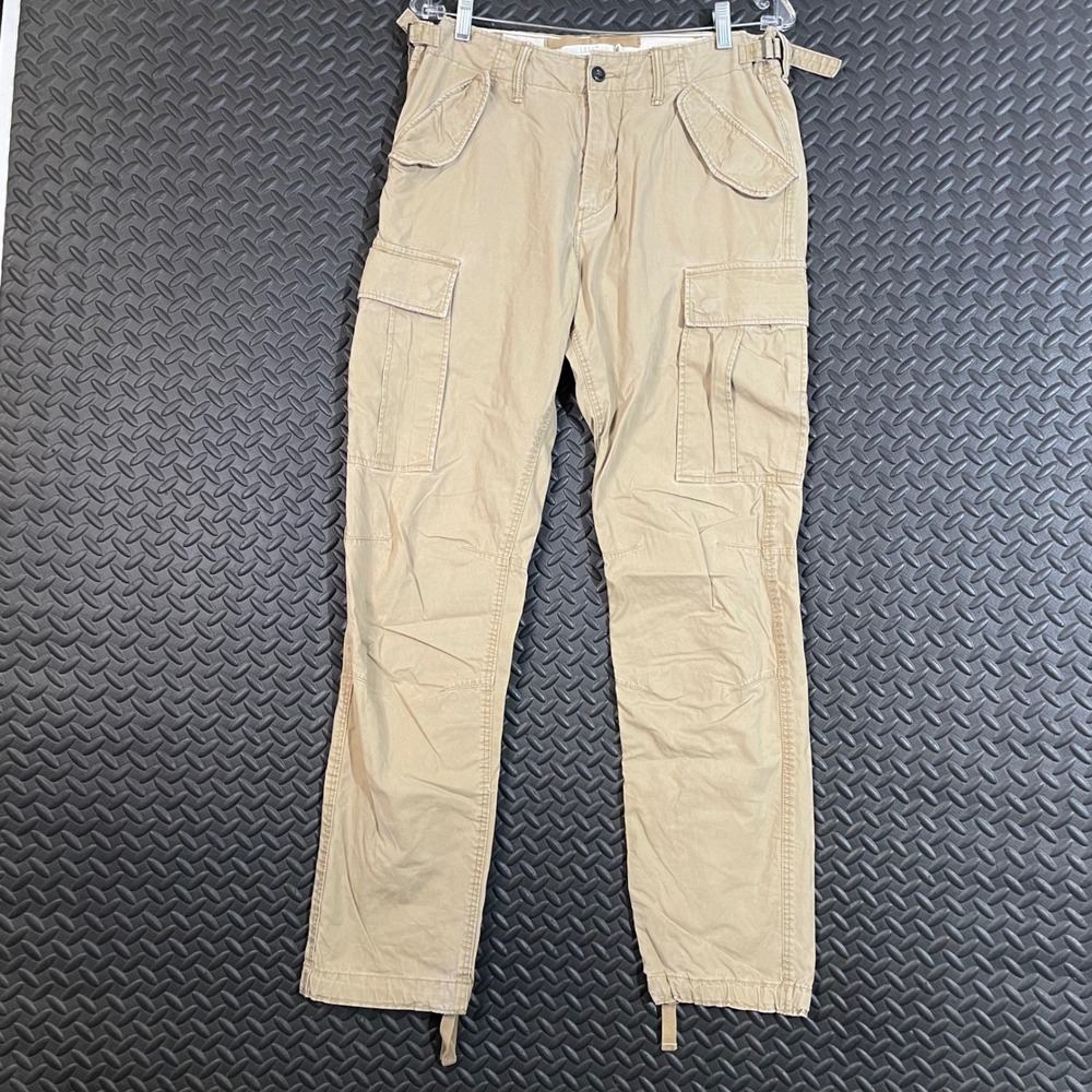 H&M L.O.G.G. Cargo Pants Men's 31 Khaki‎ Brown Utility Outdoors Military
